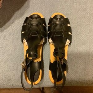 Swedish Hasbeens Black Grunge size 40